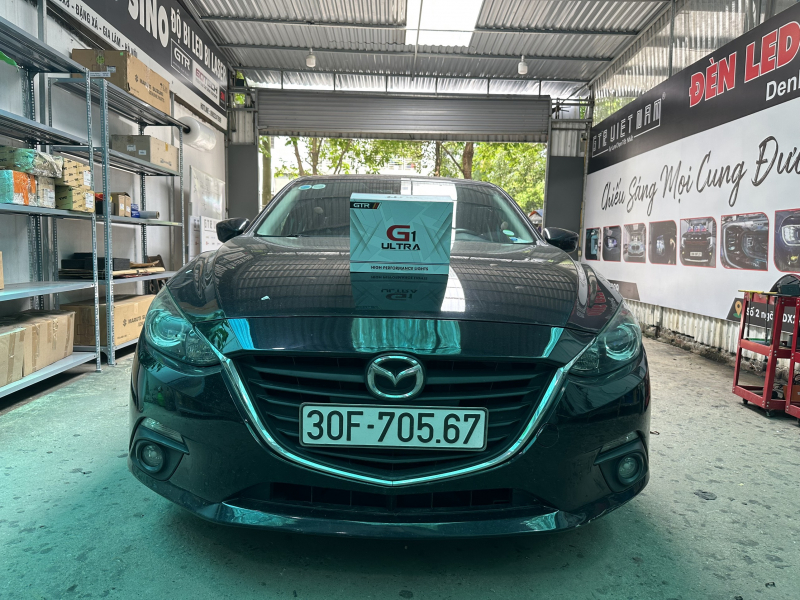 Độ đèn nâng cấp ánh sáng Nâng cấp bi G1 Ultra cho xe Mazda 3